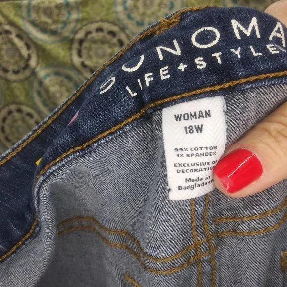 2105 Size 18W Sonoma Bell-Bottoms - Picture 4 of 4